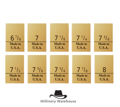 Gold Size Labels