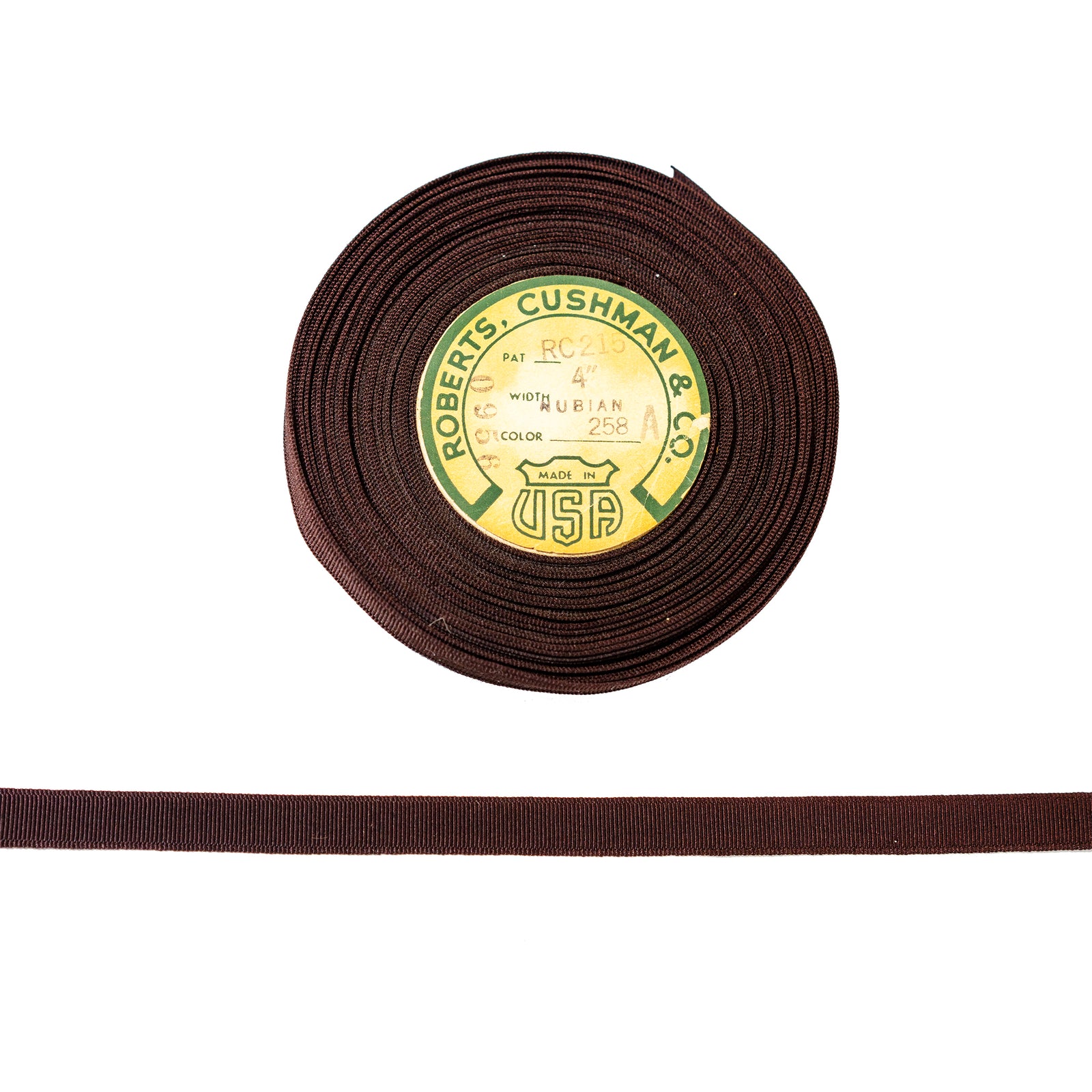 Vintage 3/8" 4 Ligne Grosgrain Ribbon